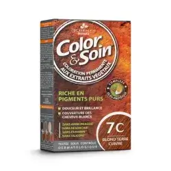 Color & Soin enriched with pure pigments 7C blond terracotta blond