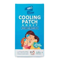 Cooling Patch Soft Gel Sheets for Adult 5×12cm 6Pcs _ MED
