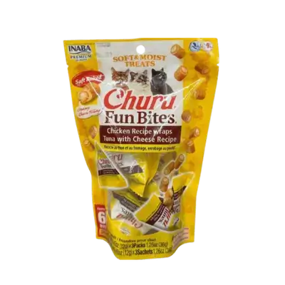Inaba Churu Fun Bites - Chicken & Tuna with Cheese 3packs