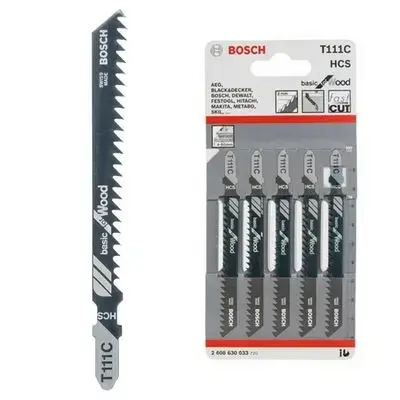 Bosch Jigsaw Blade Basicforwood T111C 5 Pcs