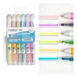 6PCS 2-TIP PEN-MARKER