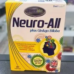 neuro-all plus ginkgo biloba with vitamin b comlex 30capsules