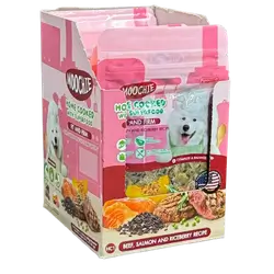 Moochie Home Cooked "Fit and Firm" Beef, Salmon & Riceberry Recipe