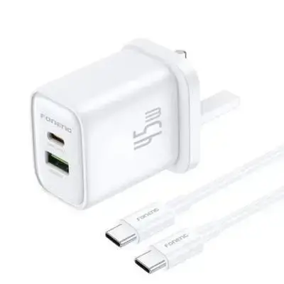 UK35 A+C 2-Port GaN Charger (45W) Foneng