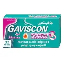 Gaviscon Double Action mint 32 chewable tablets