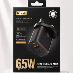 power charger 65w usb-a type-c charging adapter