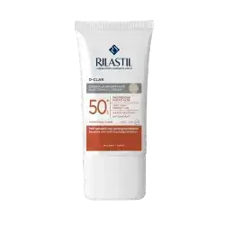 RILASTIL Sun System D-Clar Cream Light Color Tinted Face Sunscreen SPF50+ Very High Protection 40ml
