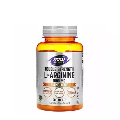 Now Sports Double Strength L-Arginine 1000mg (60 tablets)