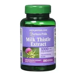 Puritan's Pride Milk Thistle Extract 1000 Mg 180 Softgels
