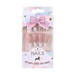 24Pcs Full Cover Wearable Square Head Press on French Charming Abstract Fake Nails