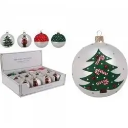 Koopman Xmas Ball 80Mm Red Green 4Ass