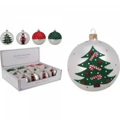 Koopman Xmas Ball 80Mm Red Green 4Ass