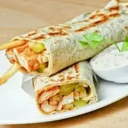 Cheese Chicken Shawarma Saj