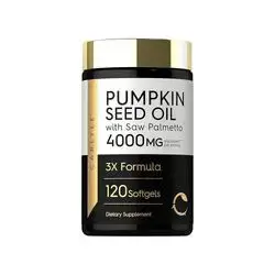 Pumpkin seed oil 4000mg 120softgels carlyle