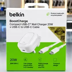 ⚡ Belkin BoostCharge 20W + USB-C to USB-C Cable
