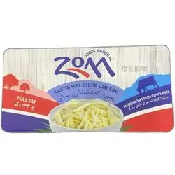 Zom Kashkaval Fiber cheese full fat 100% natural 200g