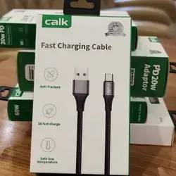 Calk XC036 USB to Type-C Fast Charging Cable 1m - Black