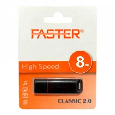 فلاش درایڤ FASTER Classic USB 2.0 – 8GB خوێندنی خێرا