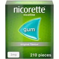 Nicorette Original 2mg Nicotine Gum 210 pieces EXP 31/7/2026