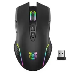 Onikuma CW905 Wireless Gaming Mouse with 2.4GHz USB Connection, RGB Lighting, and 3600 DPI