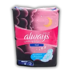 Always Women's Nighttime Maxi Pads, 24 Count