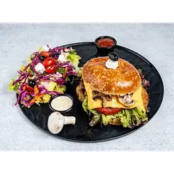 Mushroom Chicken Burger