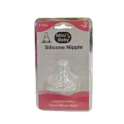 MINI BABY SILICONE NIPPLE 6-18 M