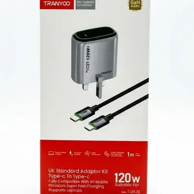 Highest Quality Tranyoo UK Standards 120W Type-C to Type-C