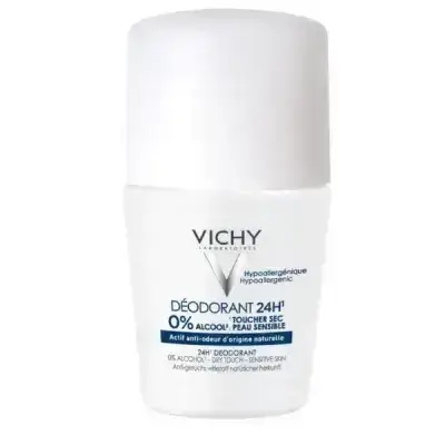Vichy - Roll-on Antiperspirant for Sensitive Skin, Fragrance-Free, 40ml