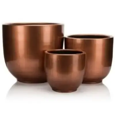 Terracotta Geranium Flower Pot No:4-Copper