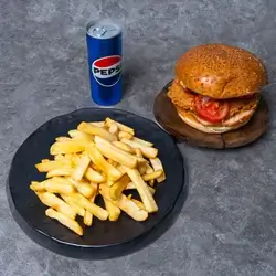 Combo Crispy Chicken Burger