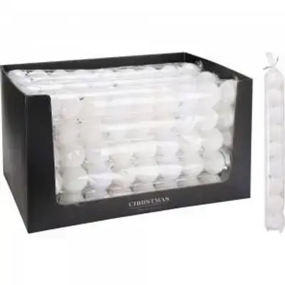 Koopman Xmas Ball Set 9X60Mm White