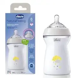 Chicco natural feeling bottle 6m+ teat - 330ml
