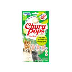 Inaba Churu Pops - Tuna with Chicken 4 Tubes