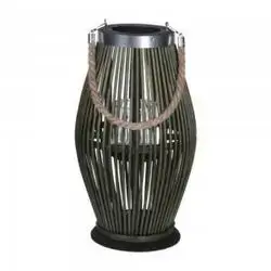 Lantern Bamboo 21X38Cm Green