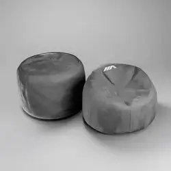 Premium Grey Bean Bag Chair (90x60cm)