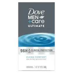 Dove, Men + Care, Ultimate, Clean Comfort, Clinical Protection, 96H+, Non-Irritant Antiperspirant