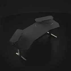 AG Table Apex Station Shelves LED Black - 187cm + 64cm + 73cm