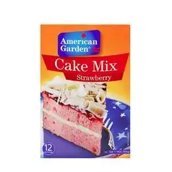 American Garden Cake Mix Straw 500g
