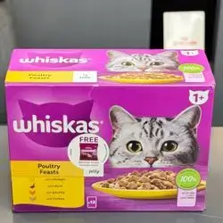 Whiskas Poultry Feasts in Jelly 12Pcs
