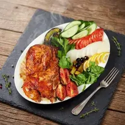 Half Grilled Chicken