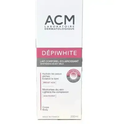 ACM Laboratoires Depiwhite Whitening Body Milk - 200ml | اي سي ام لوشن مرطب لتفتيح الجسم - 200 مل