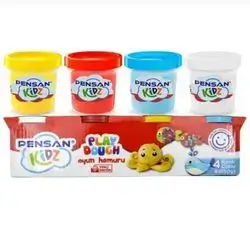 Pensan Kidz Play Dough 4 Colors 4 x 150 Gr