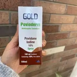 GOLD povidone iodine spray 10% 100ml antiseptic solution