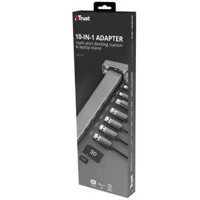 TRUST 10 in 1 Aadapter usb-c