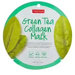 Purederm green tea collagen sheet mask - 1 piece