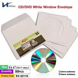 CD\DVD White Window Envelope