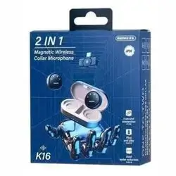 REMAX K16 2-in-1 Wireless Lavalier Microphone for iPhone