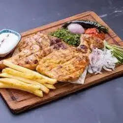 1 Person Chicken Steak On Charcoal