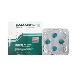 Kamagra 50Mg (Sildenafil) Ajanta Film Coated Tablets